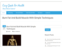 Tablet Screenshot of easyguideforhealth.com